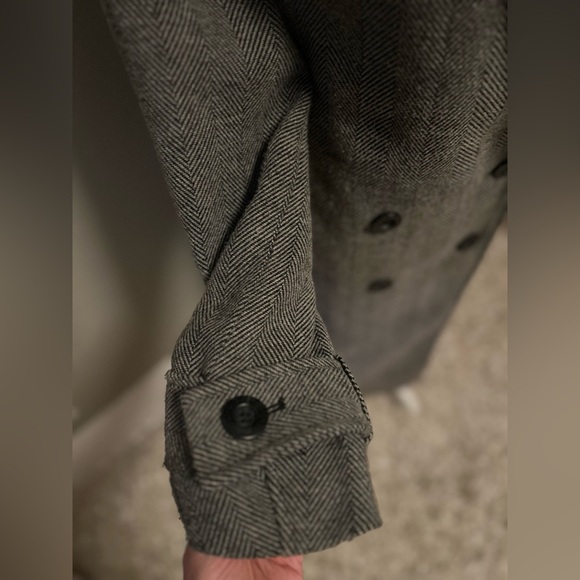 H&M Gray Double-Breasted Coat - Picture 8 of 9